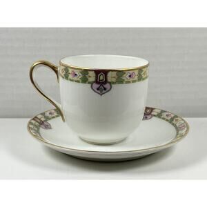 Noritake Nippon The Regina Pattern Demitasse Cup & Saucer Art Nouveau Style